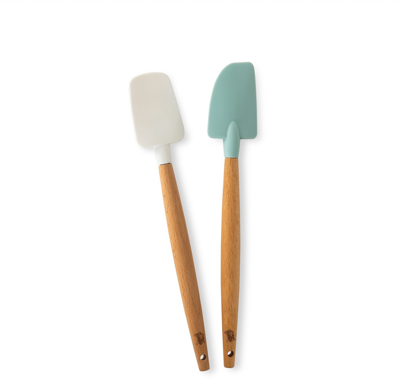Nordic Ware Minislickepott i silikon och bokträ, 2 stycken