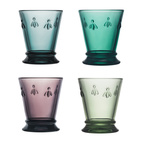 La Rochère Water Glass Abeille Multi Gift Set, 4 pcs