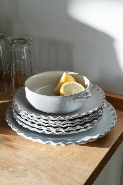 Heirol x Ball Bowl with Handle Svelte Stone 15 cm