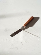 Heirol Angled Palette Knife Stainless Steel and Rosewood