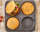 Birkmann Perforated Hamburger Bun Tray 6 pcs