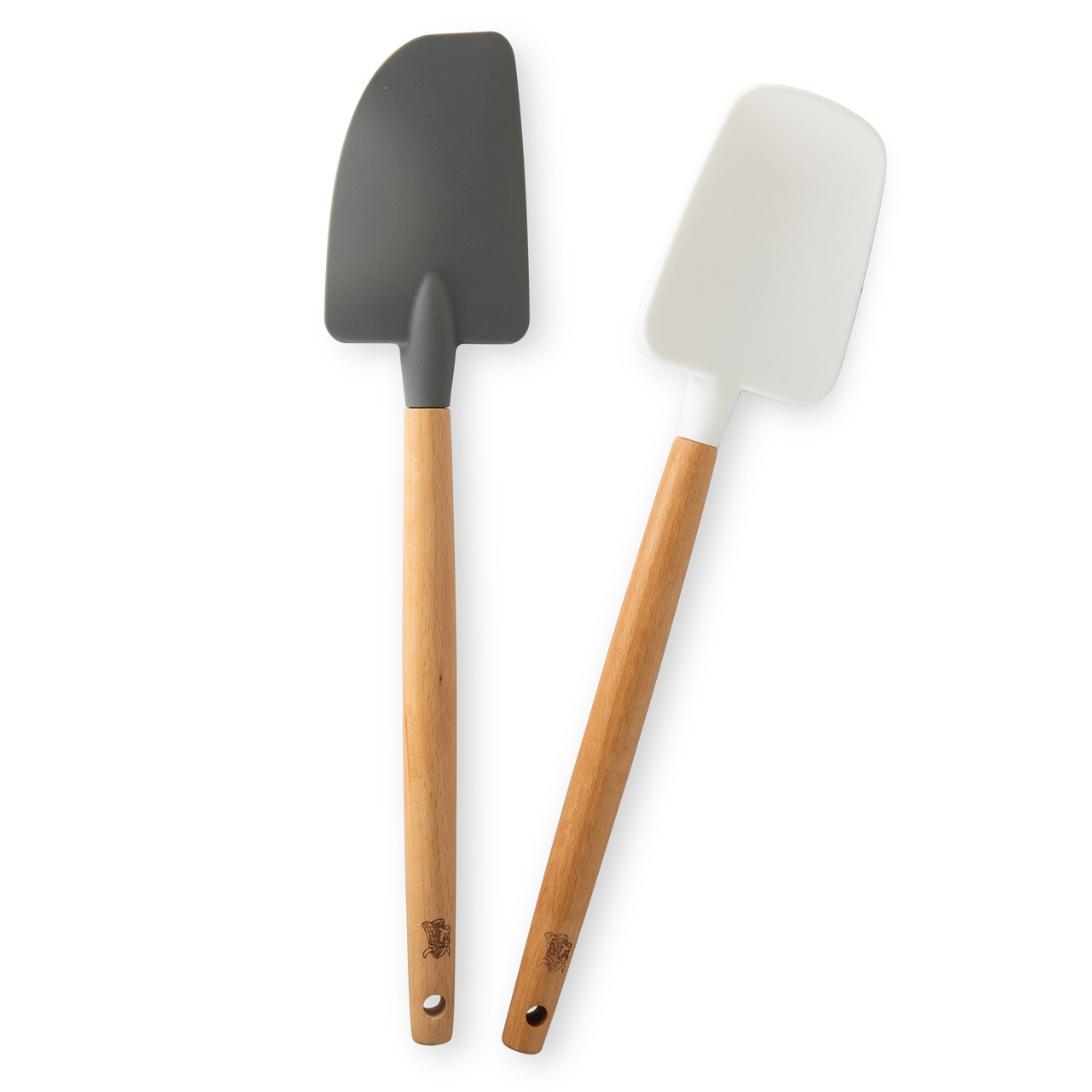 Nordic Ware Slickepott i silikon och bokträ, 2 stycken