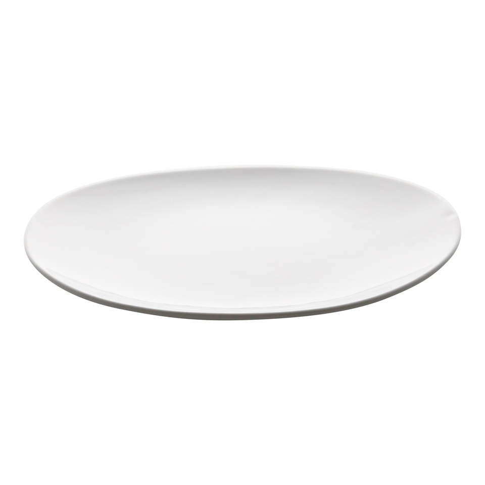 Cookplay Shell middagstallrik glaserad vit 27,5x28,5x4cm