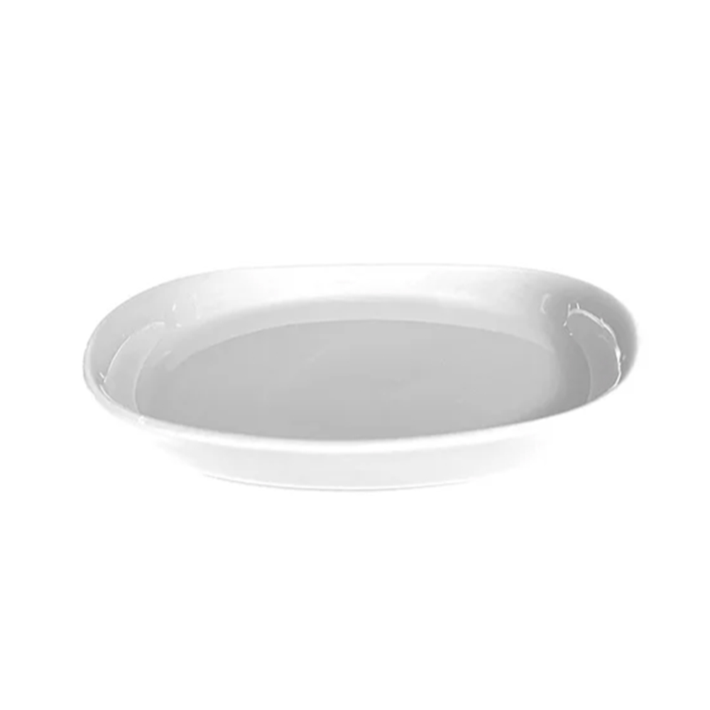 Cookplay Naoto Small Plate Glazed White 13.3x26x2.4cm