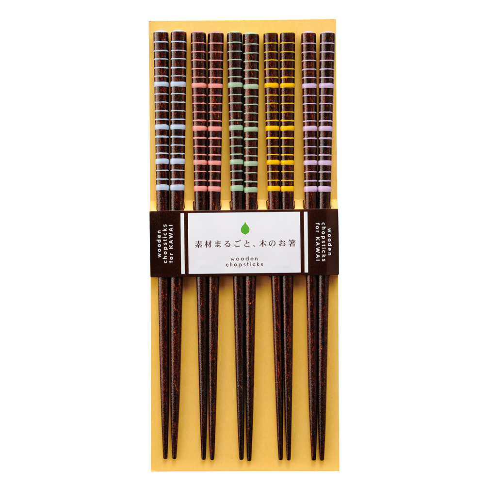 Kawai Chopsticks Cocoa 5 pairs
