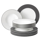 Seltmann Dinnerware No Limits Anthracite 12 pieces