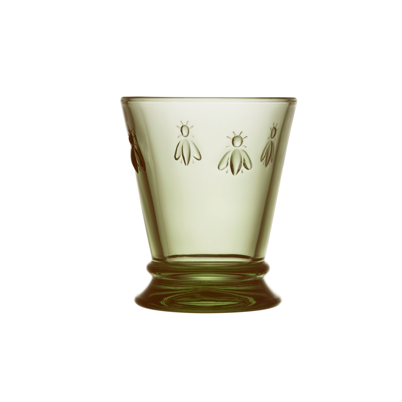 La Rochère Water Glass Abeille Olive Green, 6 pcs