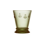 La Rochère Water Glass Abeille Olive Green, 6 pcs