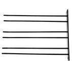 Hippie de Luxe Glass Rack 12 Glasses Black Wall