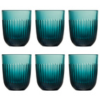 La Rochère Water Glass Ouessant Dark Blue, 6 pcs