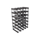 Wine Rack 30 Bottles Assembled Black