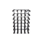 Wine Rack 30 Bottles Assembled Black