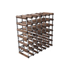 Wine Rack 42 Bottles Unassembled Dark Wood