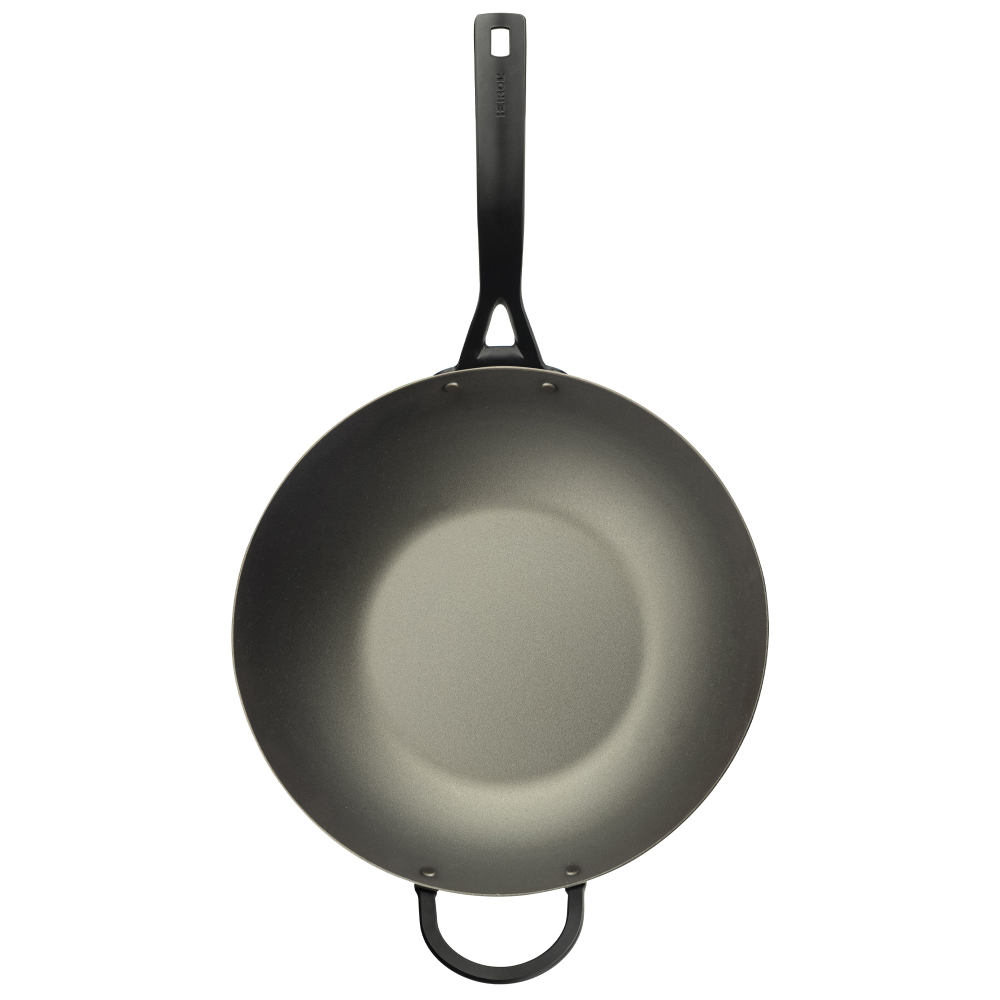 Heirol Wokpanna Kolstål Blacksteel 33 cm