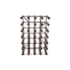 Wine Rack 30 Bottles Assembled Dark Wood