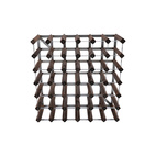 Wine Rack 42 Bottles Unassembled Dark Wood