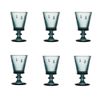 La Rochère Wine Glass Abeille Dark Blue, 6 pcs