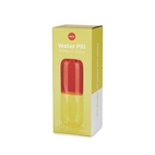 Flaska o Glas Piller, Röd/Gul glas 500 ml
