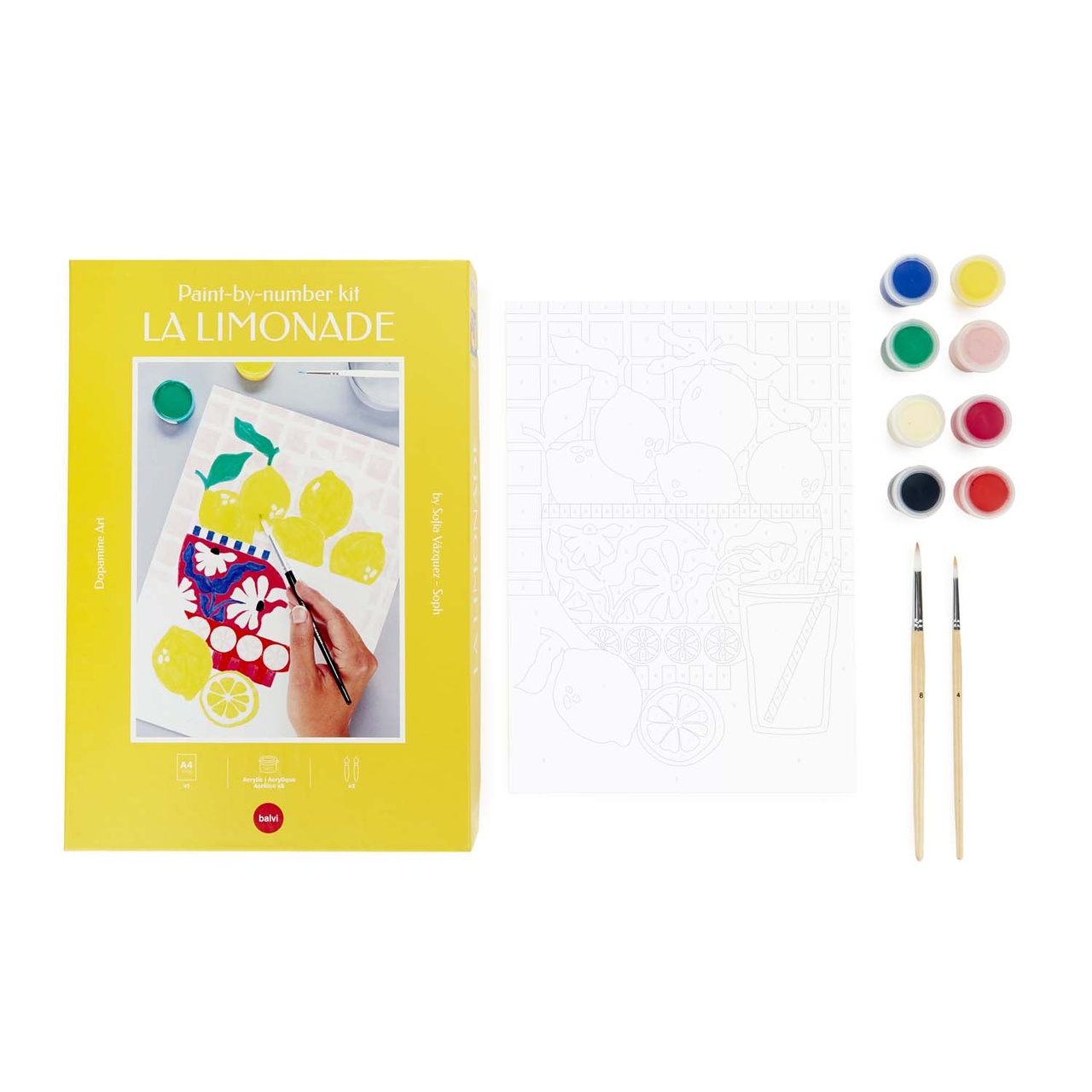Målerikit Paint by number, Lemonade