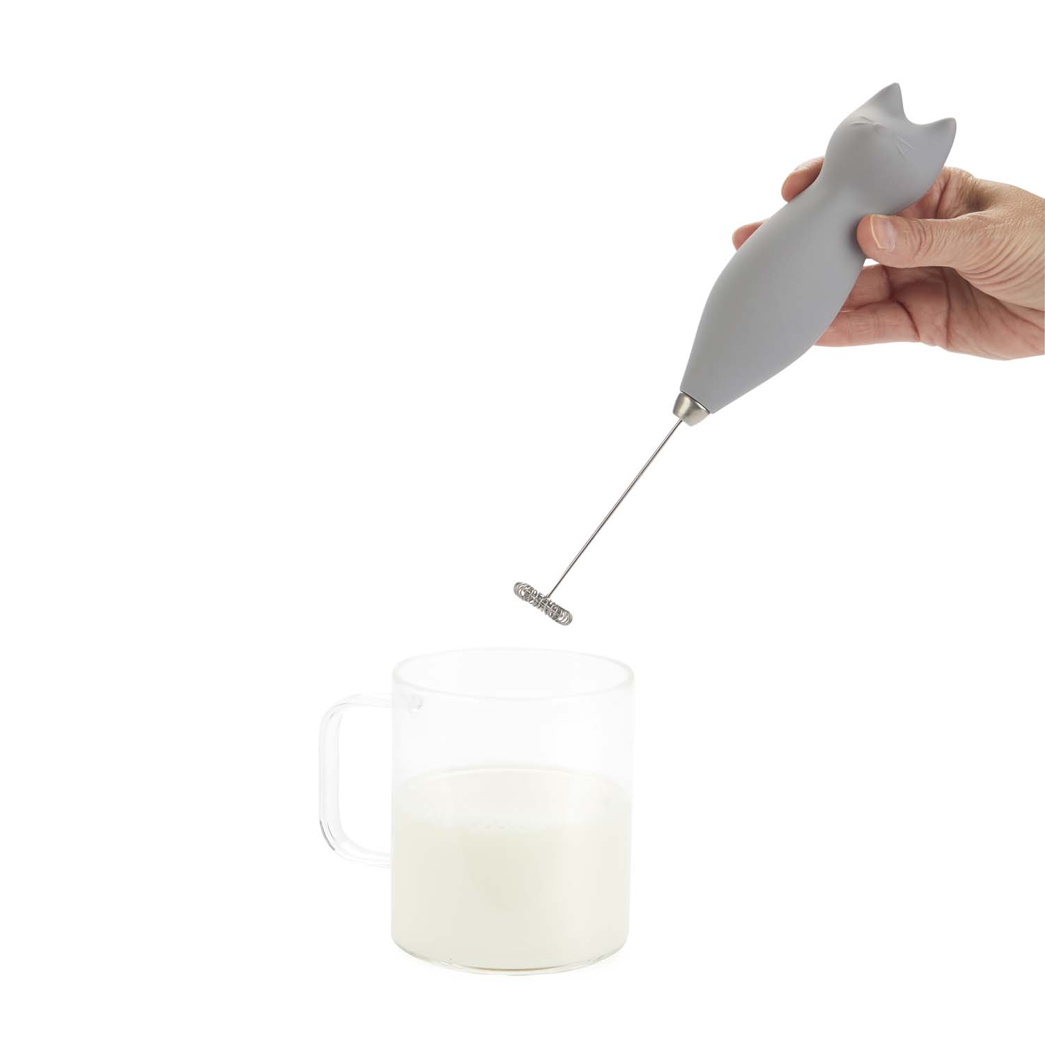 Milk frother Meow, Grey