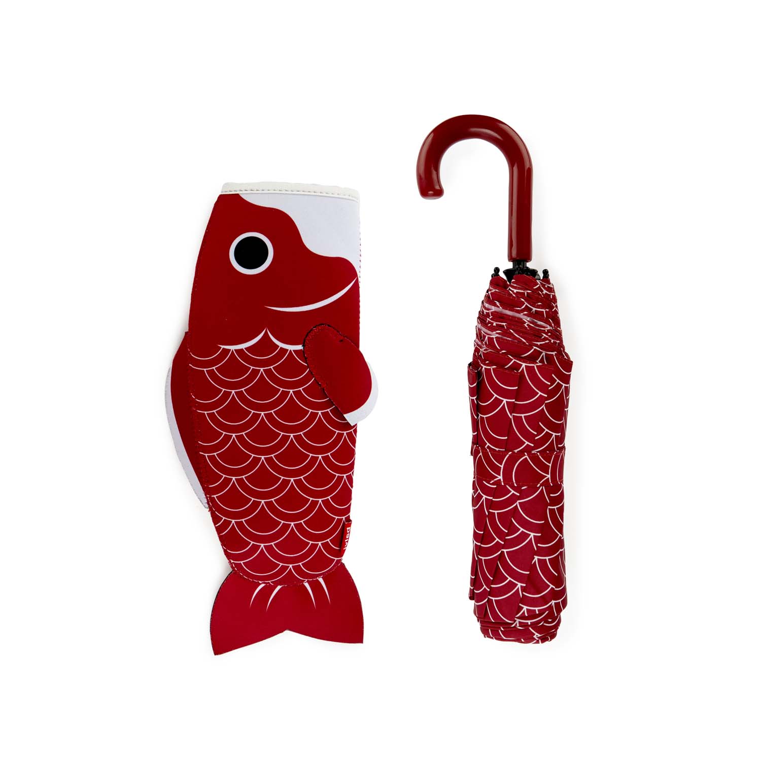 Paraply Koi, Röd