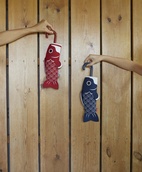 Paraply Koi, Blå