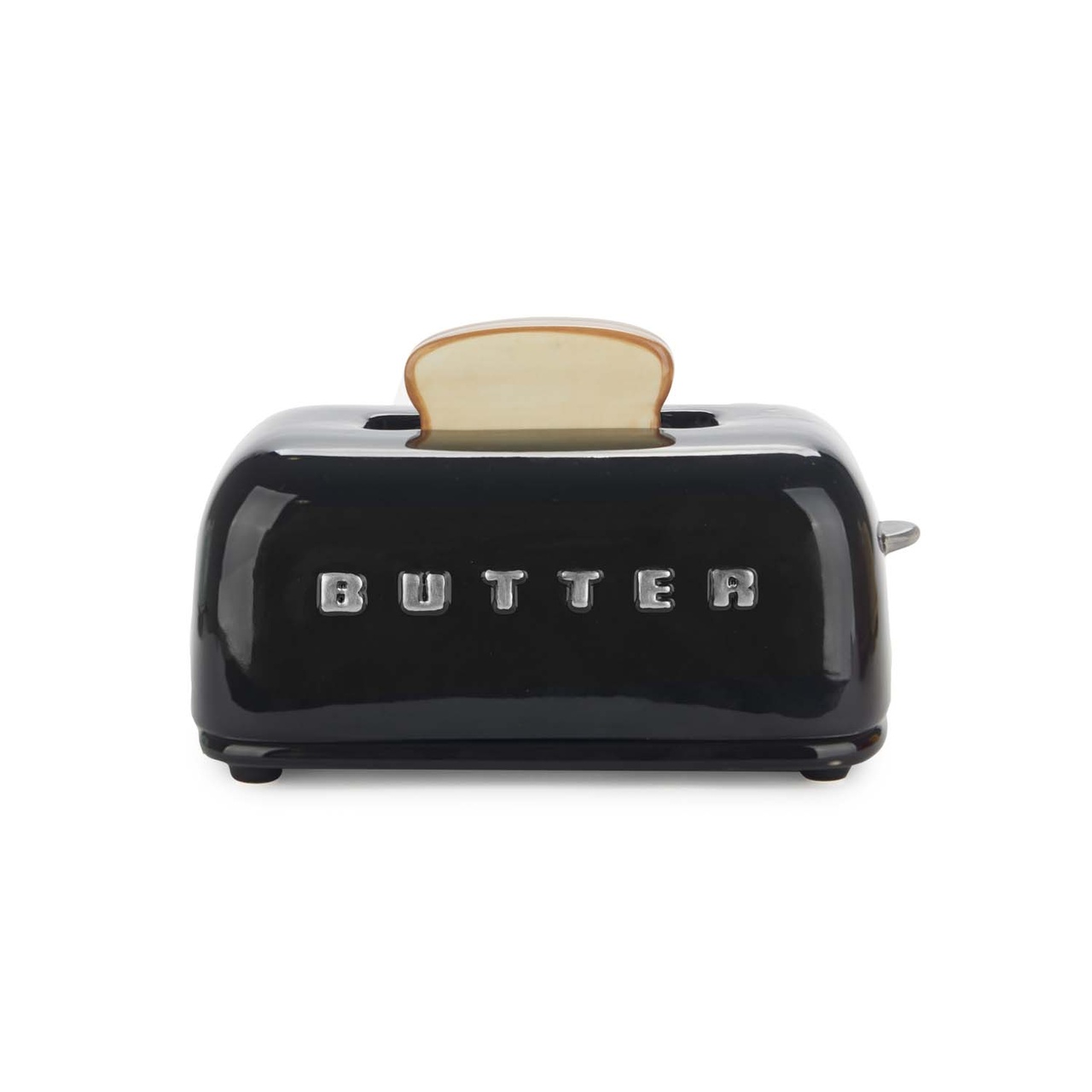 Butter Container with Lid Toasty, Black