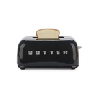Butter Container with Lid Toasty, Black