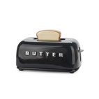 Butter Container with Lid Toasty, Black
