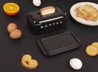 Butter Container with Lid Toasty, Black