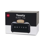 Butter Container with Lid Toasty, Black