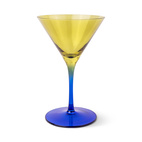 Martiniglas The Olive, Set om 2 - Oliv + Kobolt