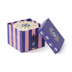 Doftljus Charmed Evil Eye 226 g- Blått Glas med lock i keramik - Incense & Smoke