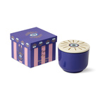 Doftljus Charmed Evil Eye 226 g- Blått Glas med lock i keramik - Incense & Smoke