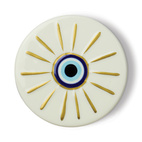 Doftljus Charmed Evil Eye 226 g- Blått Glas med lock i keramik - Incense & Smoke