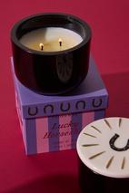 Doftljus Charmed Horseshoe  226 g- Svart Glas med lock i keramik - Tabac & Pine
