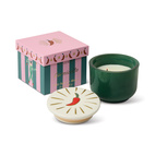 Doftljus Charmed Chili   226 g-  Grönt Glas med lock i keramik - Chilip Pepper & Mango