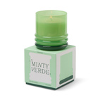Doftljus Stacked i 2 färgat glas-  Klargrönt/ mörkgrönt - Minty Verde