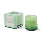 Doftljus Stacked i 2 färgat glas-  Klargrönt/ mörkgrönt - Minty Verde