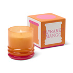 Stacked 7oz/198g Glass Candle Orange and Hot Pink - Infrared Mango