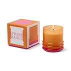 Stacked 7oz/198g Glass Candle Orange and Hot Pink - Infrared Mango