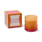 Stacked 7oz/198g Glass Candle Orange and Hot Pink - Infrared Mango
