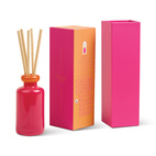 Doftdiffuser Stacked i 2 färgat glas- Hot Pink/Orange - Infraröd Mango