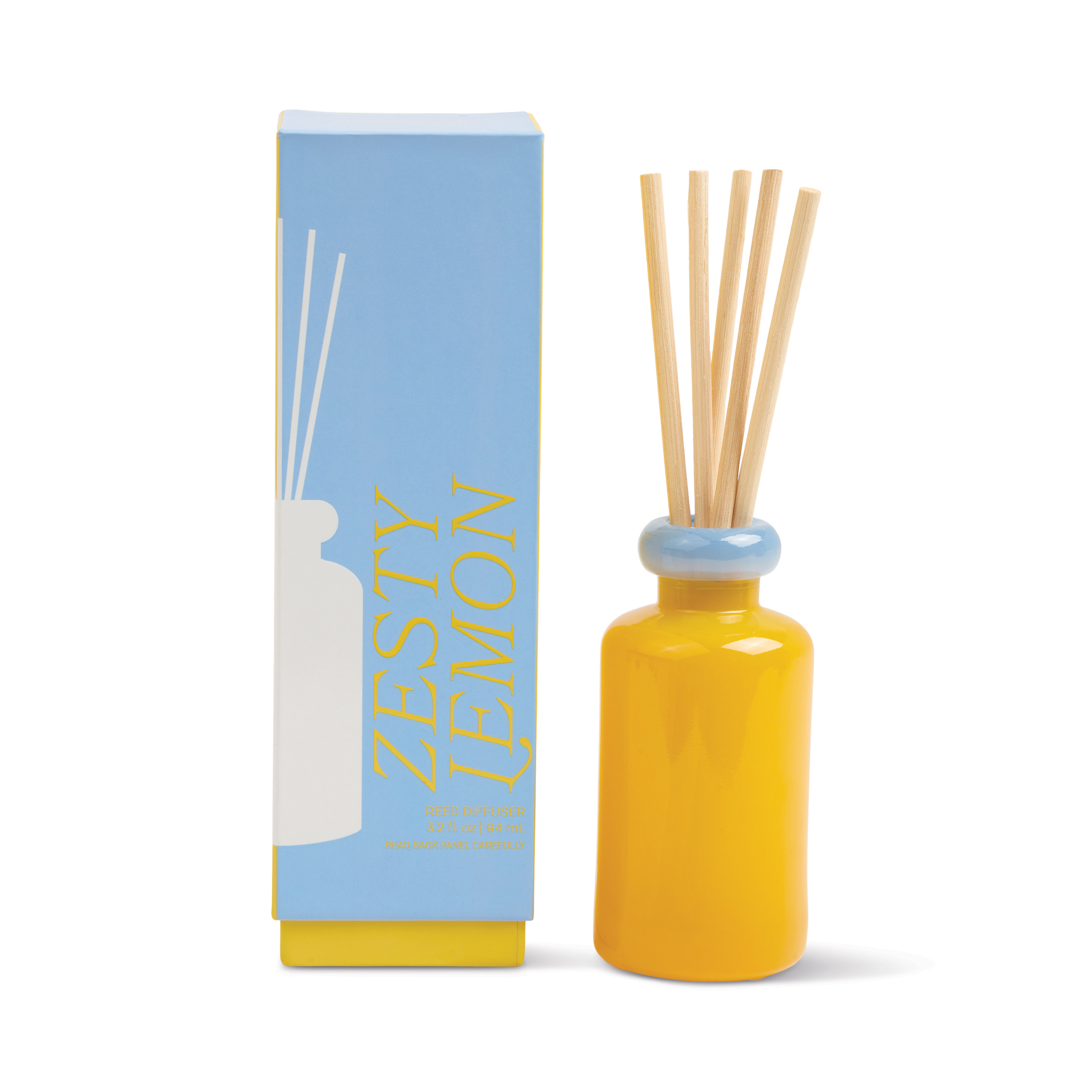 Doftdiffuser Stacked i 2 färgat glas - Gul/ blå - Zesty Lemon