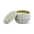 Doftljus mini Tulip i plåtask 56g  - Verbena & Lemongrass