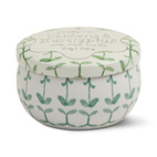 Doftljus mini Tulip i plåtask 56g  - Verbena & Lemongrass