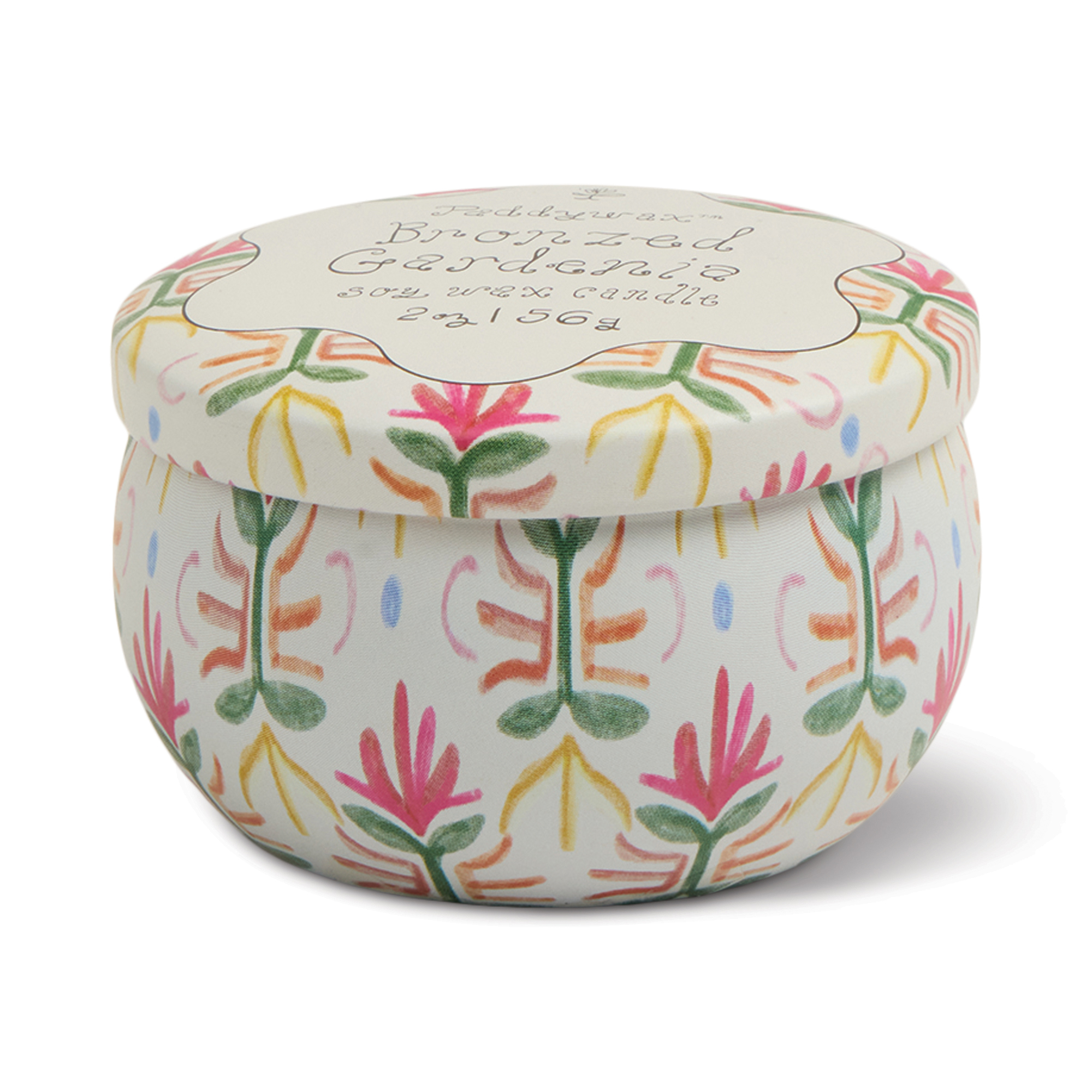 Doftljus mini Tulip i plåtask 56g  -Bronzed Gardenia