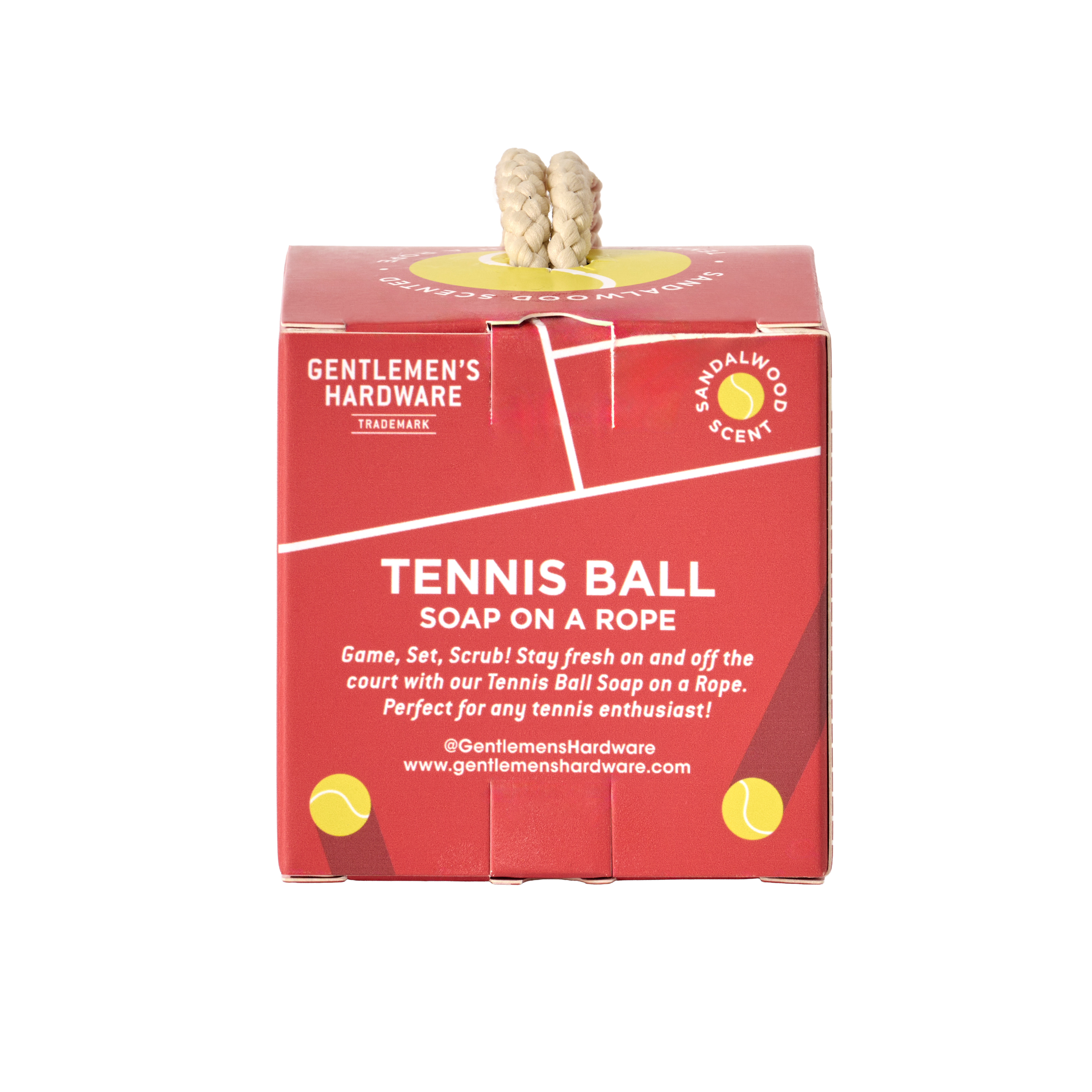 Tvål på snöre- Tennisboll , Sandalwood