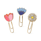 Set med 3 stora gem med motiv– Blommig