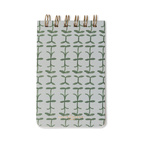 Tulip Twin Wire Notepad - Green Vine
